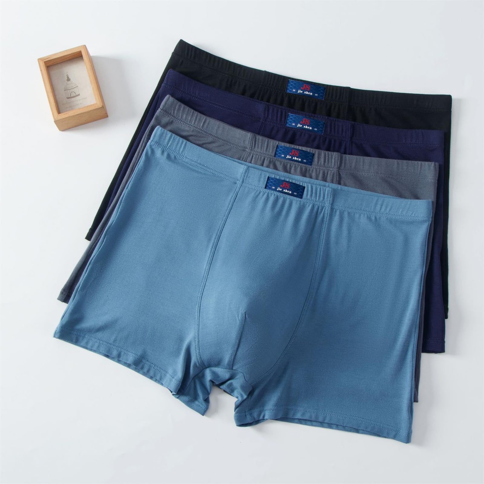 Slip Uomo Boxer da Uomo Modal da Ingrasso 150Kg A Vita Alta per Persone di Mezza età E Anziani 3 Confezioni