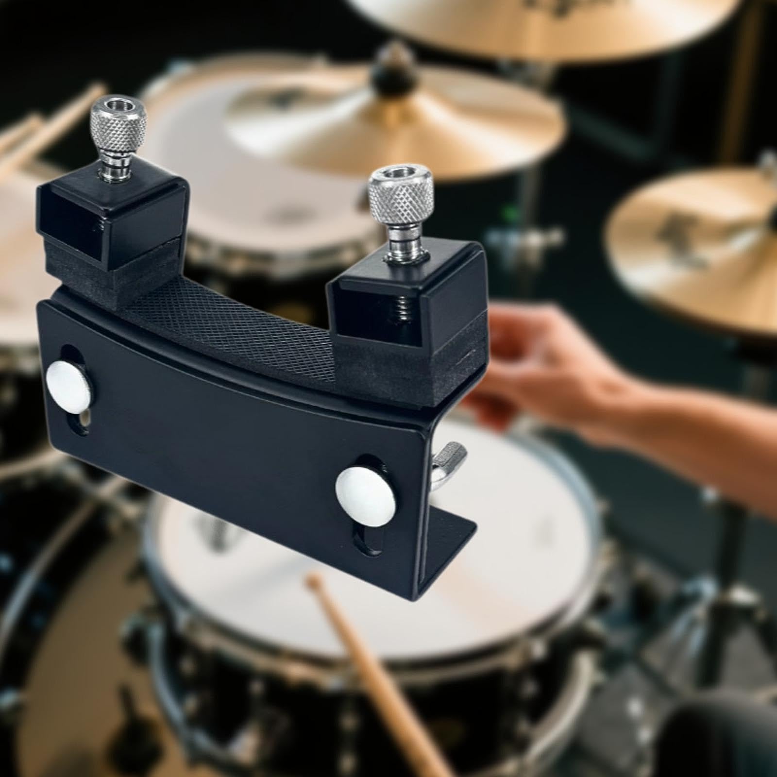 Amagogo Elevador de Bombo, Accesorio para Instrumentos de percusión, Ligero, Profesional, Compacto, de Metal, portátil.