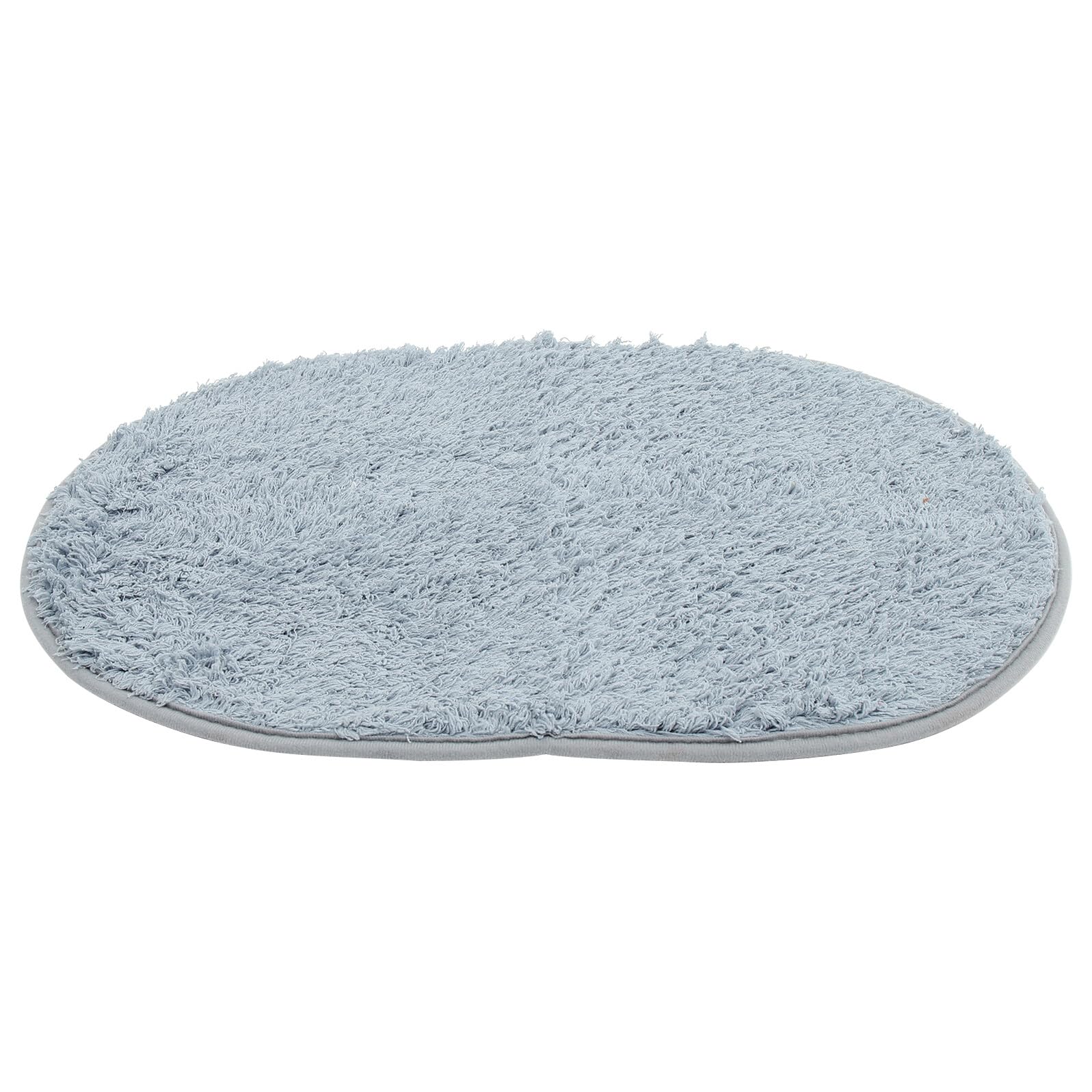 Alfombra ovalada de berber fleece BESPORTBLE para baño y salón absorbente.