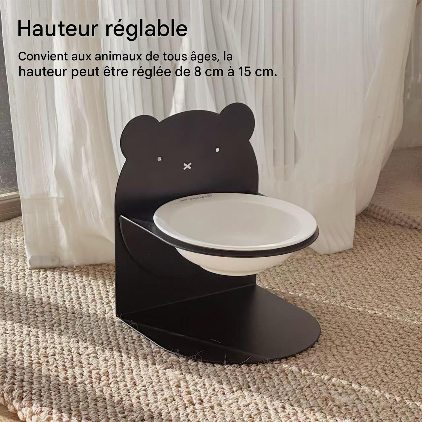 Gamelle pour Chat Support Repas pour Chaton et Chiot de Petite, Moyenne, | Gamelle Anti-Glouton Chat Mangeoire Sèche Humide Petites Moyennes Races Chatons Animaux Pour Intérieur