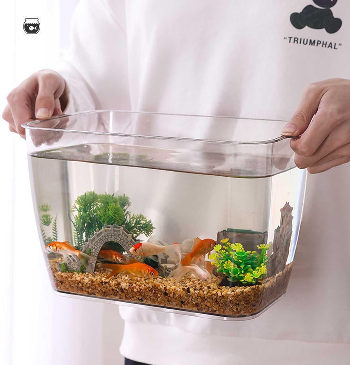 Amazon.co.jp: 金魚鉢 メダカ 透明 水槽 花瓶 アクアリウム ボトル