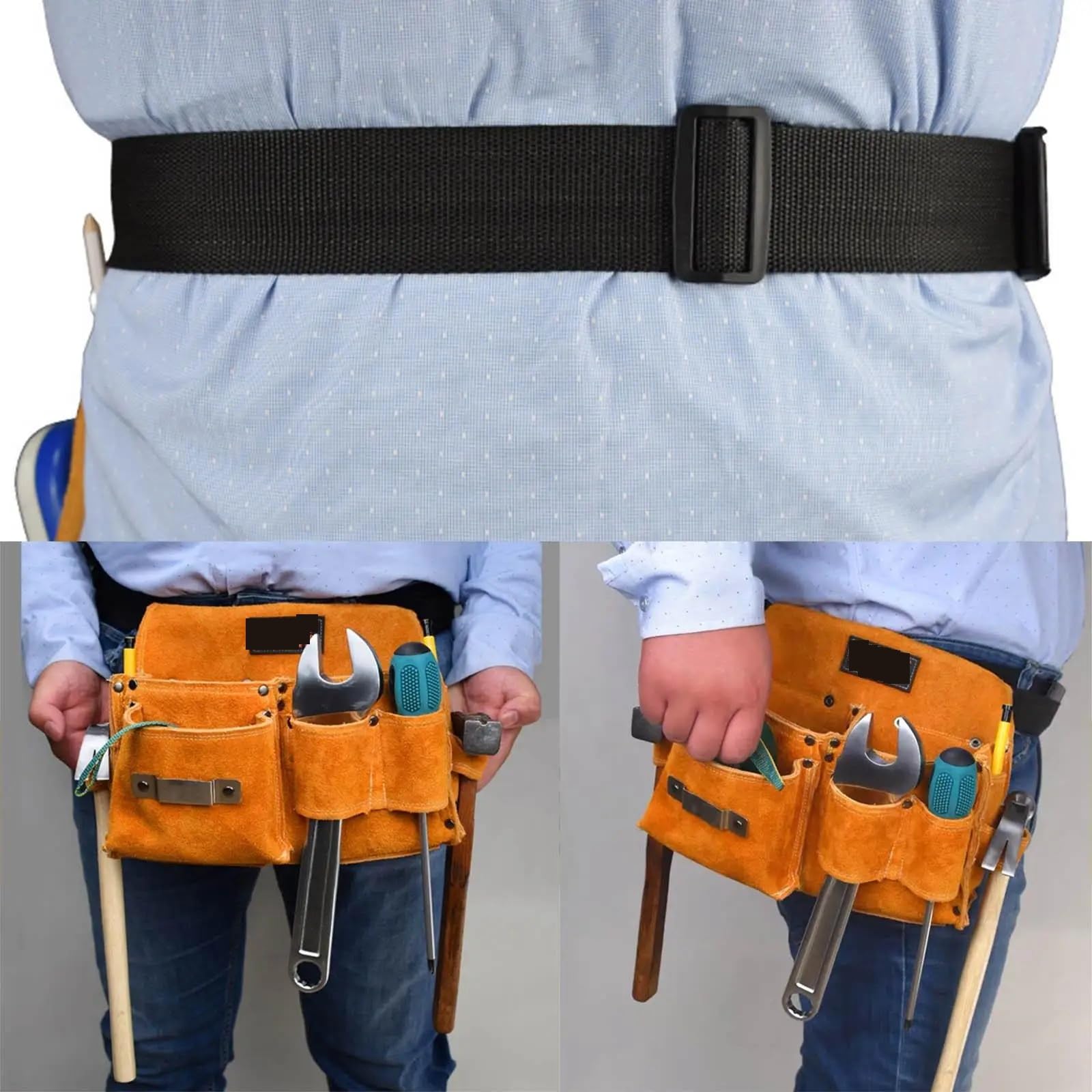 Trousse à Outils Pour échelle Organisateur de pochette à outils en simili cuir