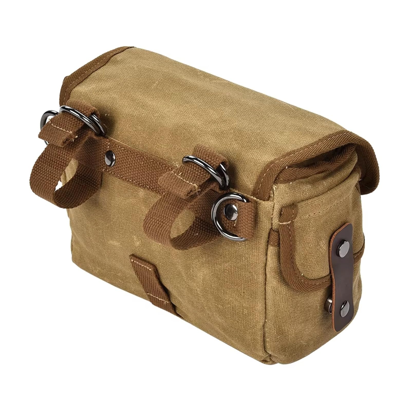 Selle Sac À Dos Moto Sacoche De Selle Moto Étanche Vintage Rétro Arrière Pour En Toile Cirée Côté Conducteur