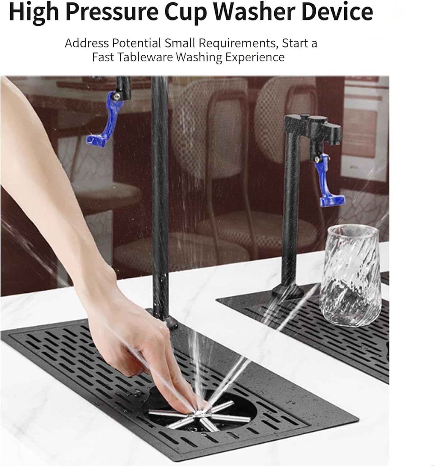Lave-tasses Sous Comptoir En Acier Inoxydable, Dimensions De L'évier : 39 X 20 Cm, Avec Robinet, Bonde Et Bac D'égouttage, Rince-verres Professionnel, Idéal Pour Cafés, Cuisines Et Restaurants