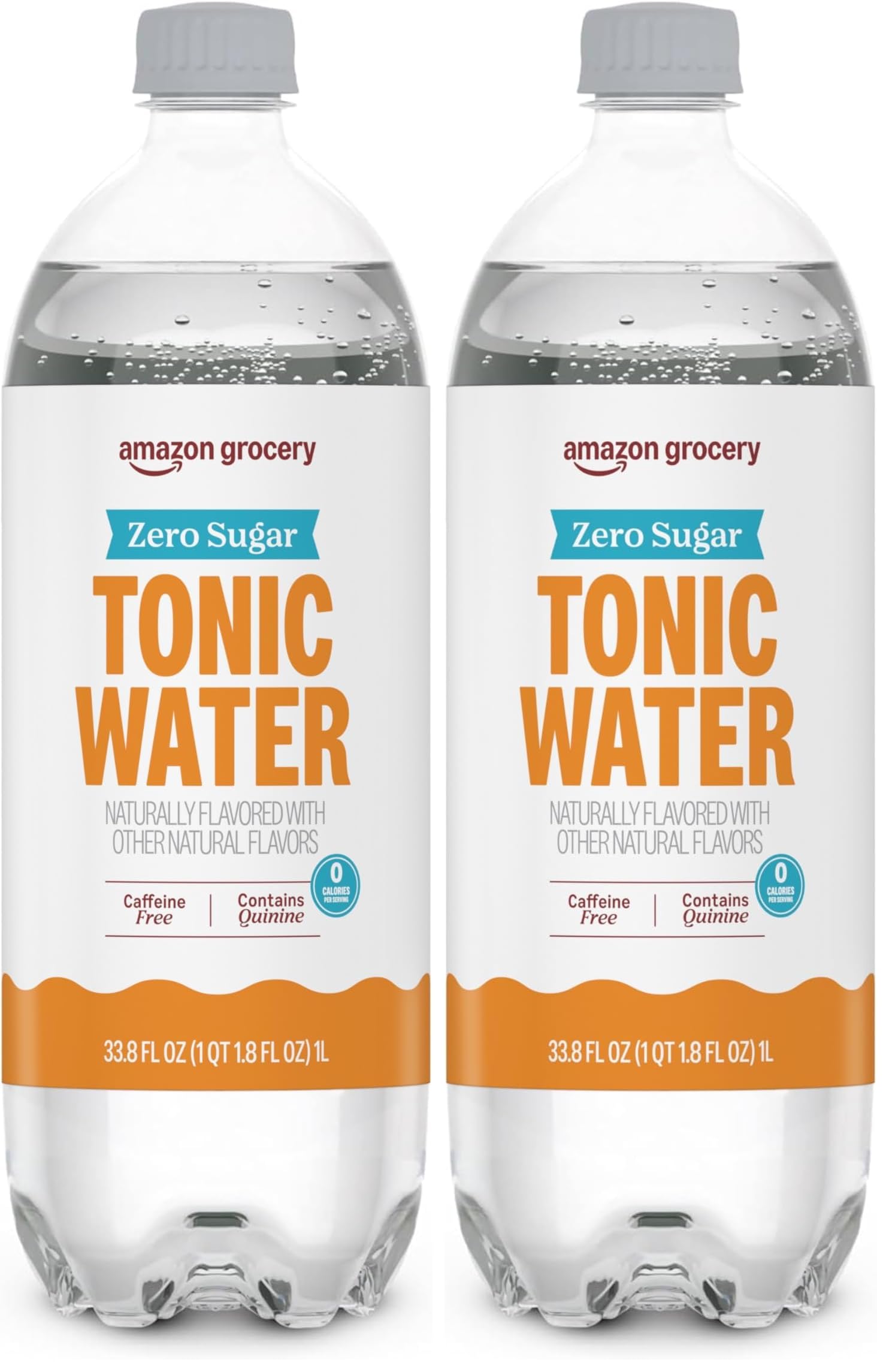 Amazon Fresh, Diet Tonic Water, 33.8 Oz (Pack of 2)