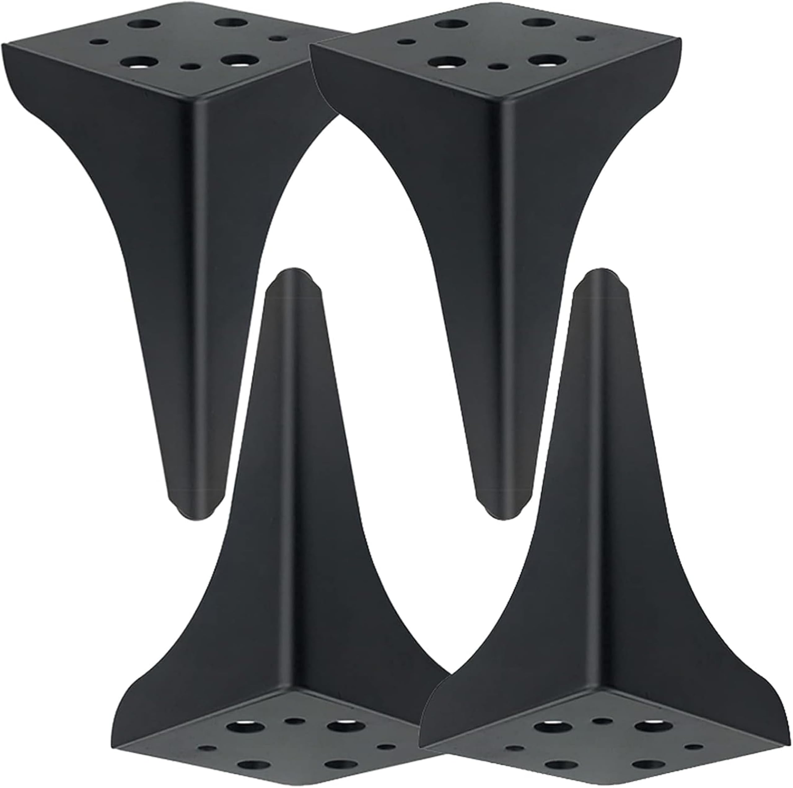 Ventuos 10-Inch Black Triangle Metal Furniture Legs, Heavy Duty Iron Sofa Legs for Coffee Tables, Beds, Cabinets & DIY Projects, Vertical Modern Furniture Leg Replacements – Set of Durable Supports-image-23