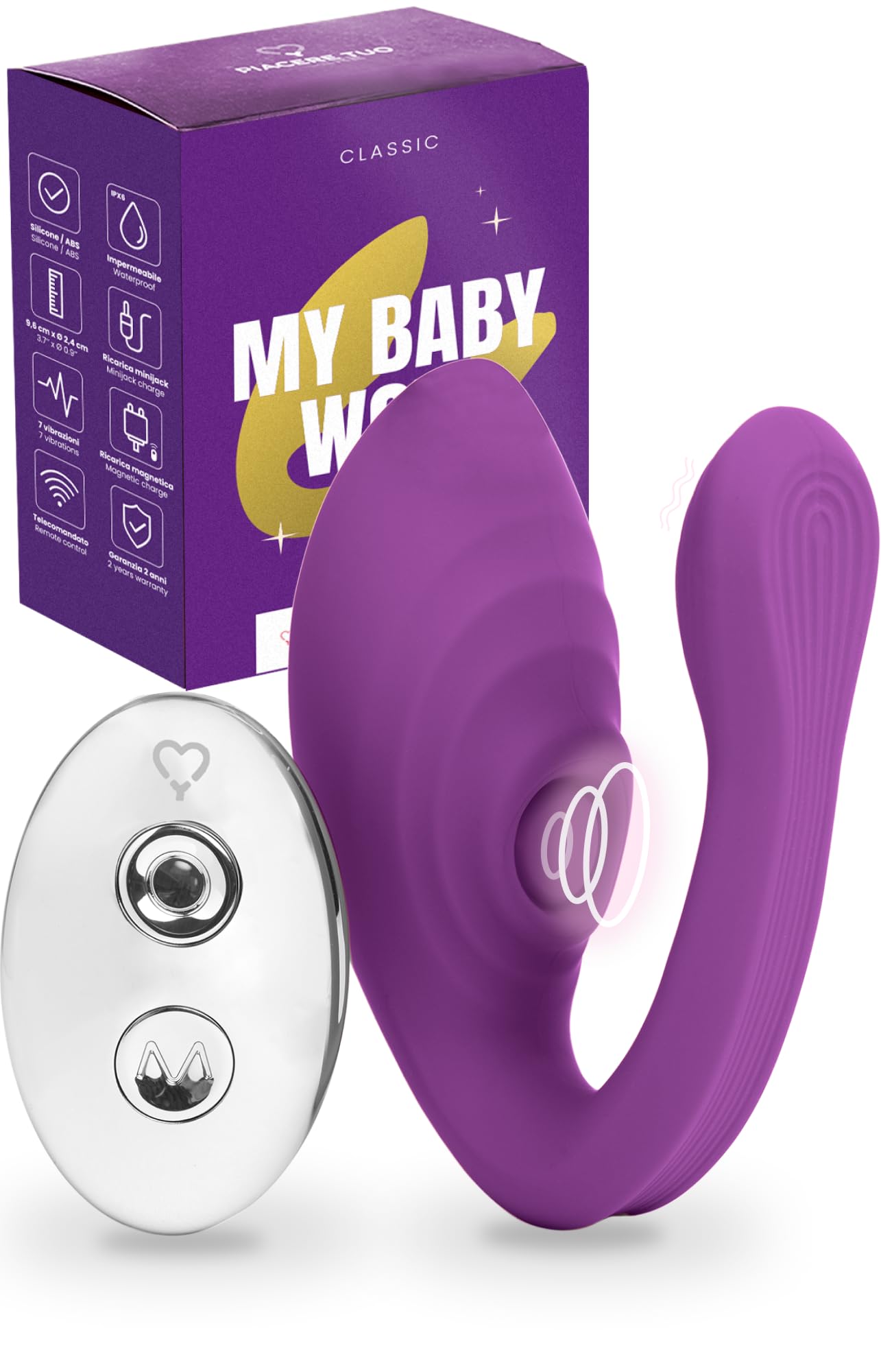 MySecretCase Sextoyse Femme Clitoridienne 2-en-1 Vibromasseurs Feminin à Distance 7 Vibration Stimulateur Clitoridien Vibromasseur pour Couple Vibro Avec Telecommande Sextoy Femme Jeux Couple Sexuel