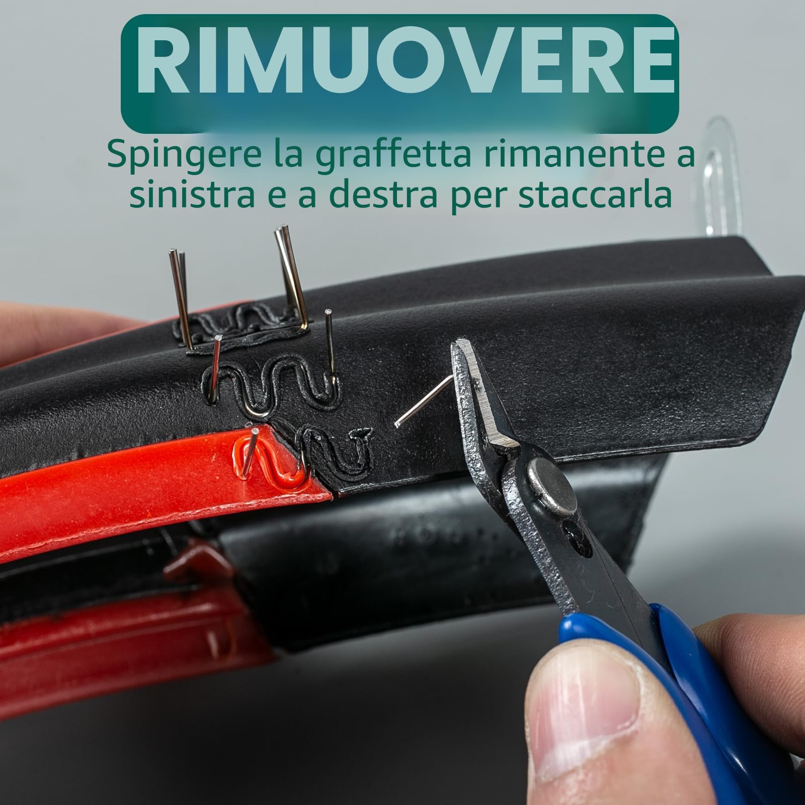 YIHUA 960-V saldatore per plastica con luce a LED 200 graffette calde per la riparazione di crepe plastiche, paraurti auto e serbatoi di carburante in plastica(EU Plug)