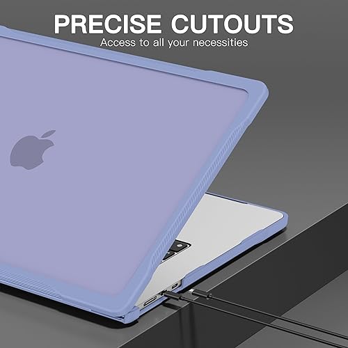 Miniatura 61 de Batianda Funda mejorada para MacBook Air de 15 pulgadas modelo 2025 2024 2023 versión M4 M3 M2 A3241/A3114/A2941, carcasa rígida protectora Gris