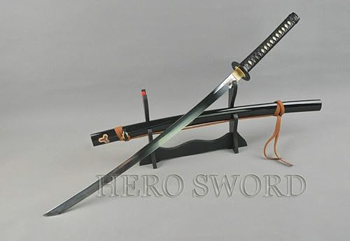 Miniatura 7 de Kill Bill Katana Grave Evil Lion Espada Samurai japonesa NO BO HI T1095 Hoja de combate de acero de alto carbono TangVery Sharp