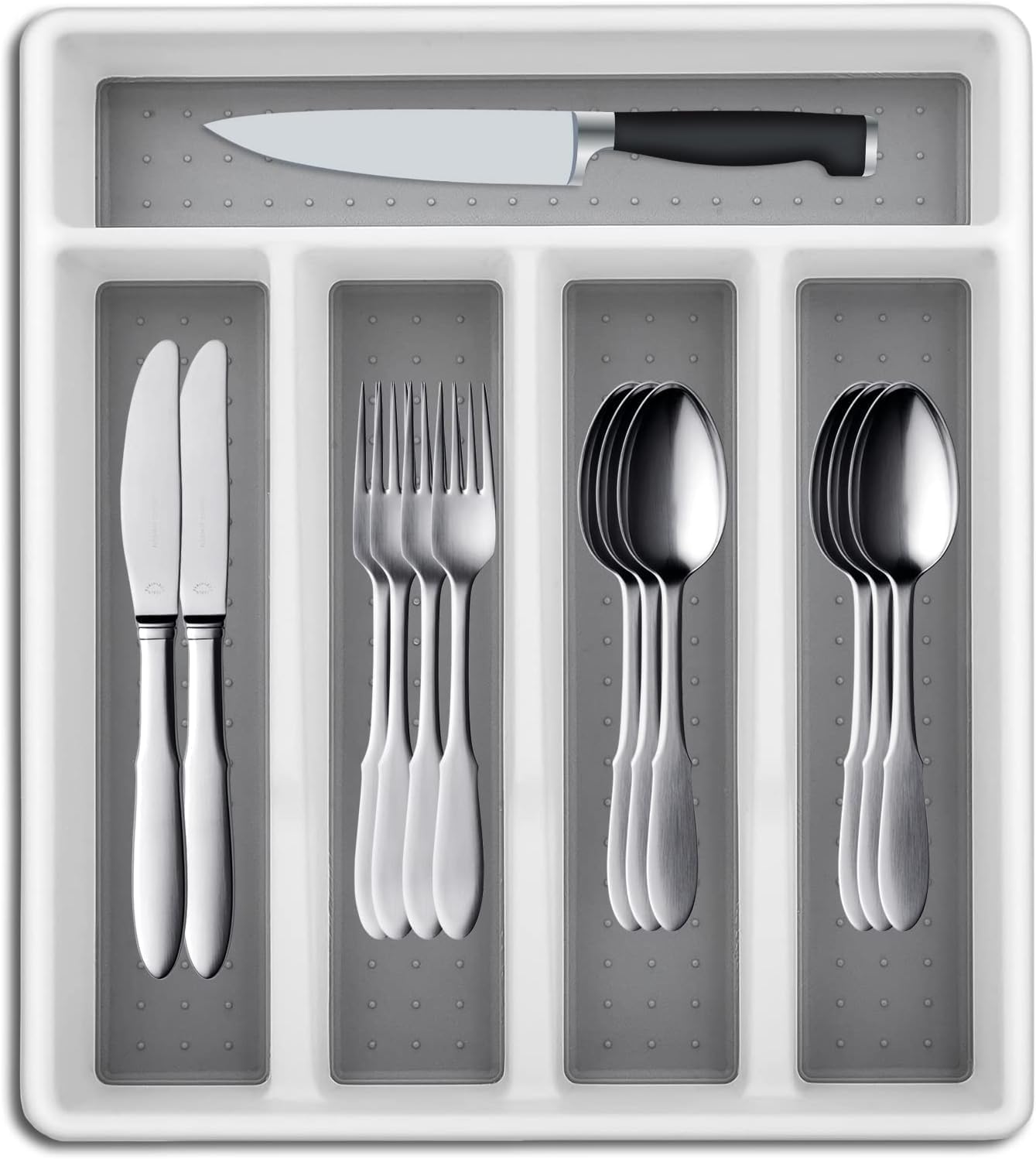 Lifewit Range Couverts Pour Tiroir Avec Couvercle Bo te De Rangement lifewit-range-couverts-pour-tiroir-avec-couvercle-bo-te-de-rangement