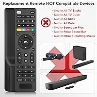 Vista 3 de Control remoto universal para TV compatible con Samsung/LG/Vizio/Hisense/Sony/Philips/Onn/Sharp/RCA/Element/Westinghouse/Sanyo/Emerson TV y más