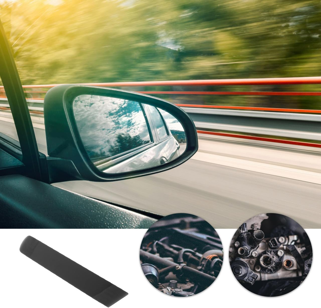 Ipetboom Vehicle Film Tool Large Vinyl Squeegee for Car Window Tinting and Vinyl Wrap with Transparent Design Ergonomic .22X0.94X0.31In