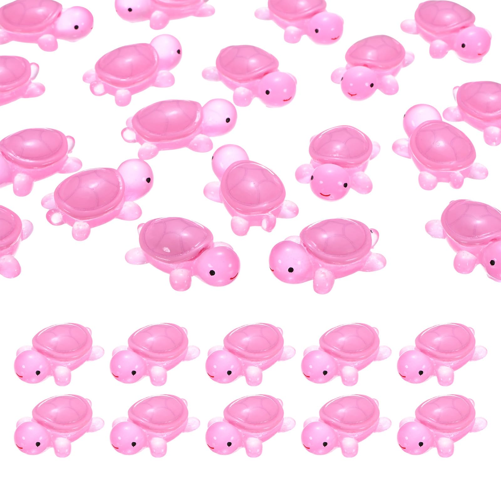 M METERXITY 30-Pack Luminous Small Resin Turtles
