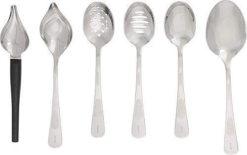 Miniatura 2 de Mercer Culinary Juego de 7 cucharas chapadas II plata