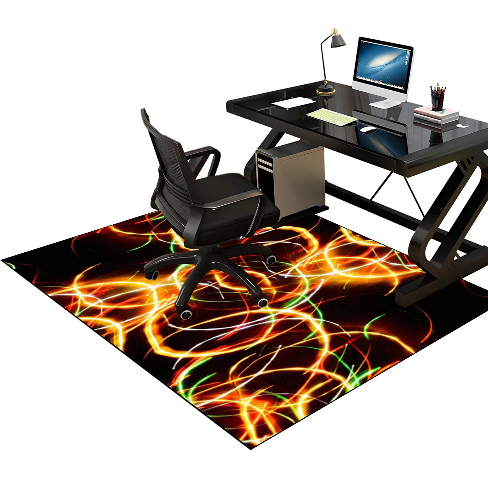 Alfombra Silla Ruedas Gaming Oficina Alfombra Silla Gaming protección del suelo 90 x 120 cm Alfombrilla protectora para silla de oficina Alfombra Silla Escritorio para laminado parqué suelos duros