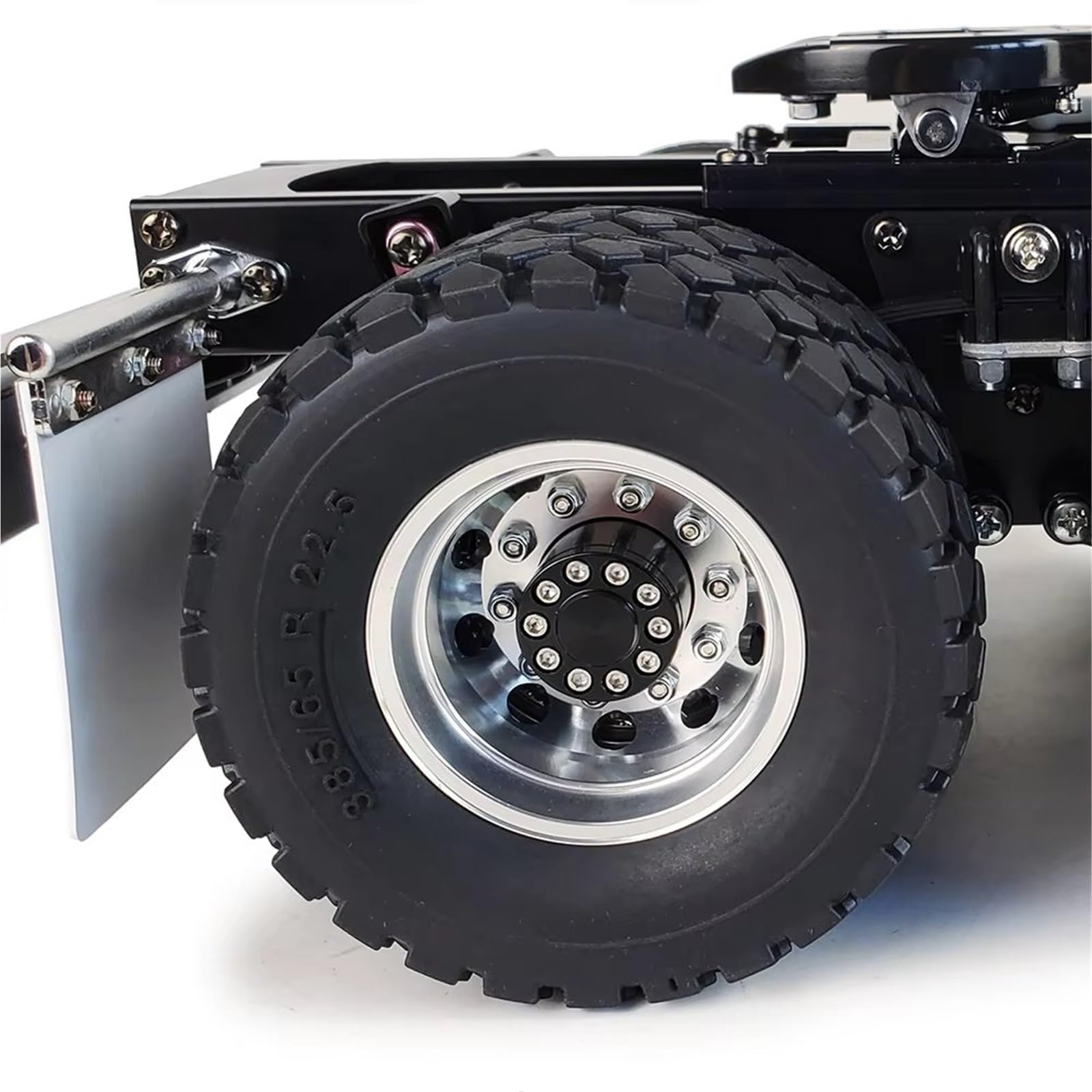 RC-Autoteile Zubehör Für Tamiya 1/14 2/4 Stück Aluminiumlegierung 10 Speichen Hinterradfelgen Nabe RC Anhänger Traktor LKW Automodell Upgrade Teile Modifikation Autozubehör