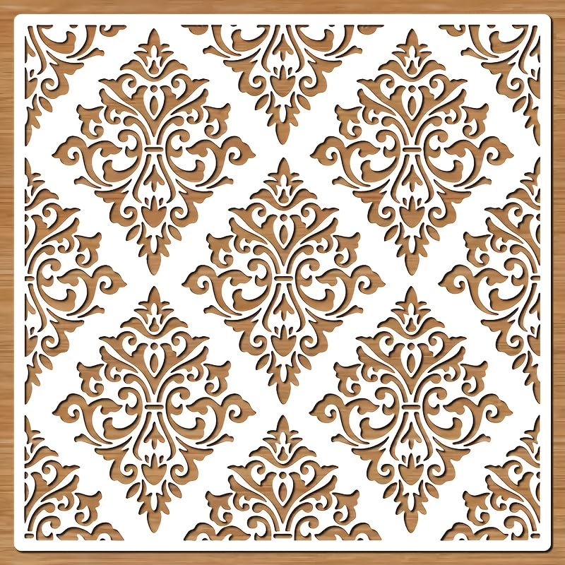 DEVASYA CRAFTS Decorative MDF Wooden Jali Wall Panel | Floral Damask Laser Cut Wall Art | Vintage Decorative Wall Hanging for Living Room, Bedroom, Hallway, Office & Hotel | White-image-22