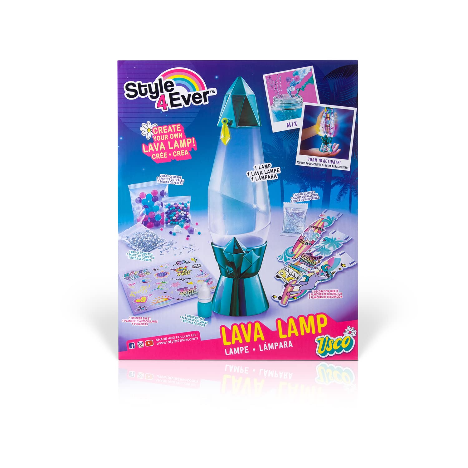 Canal Toys Ever-Pretty Style 4 DIY-Tropikalna lampa dekoracyjna VSCO-OFG 229, wielokolorowa