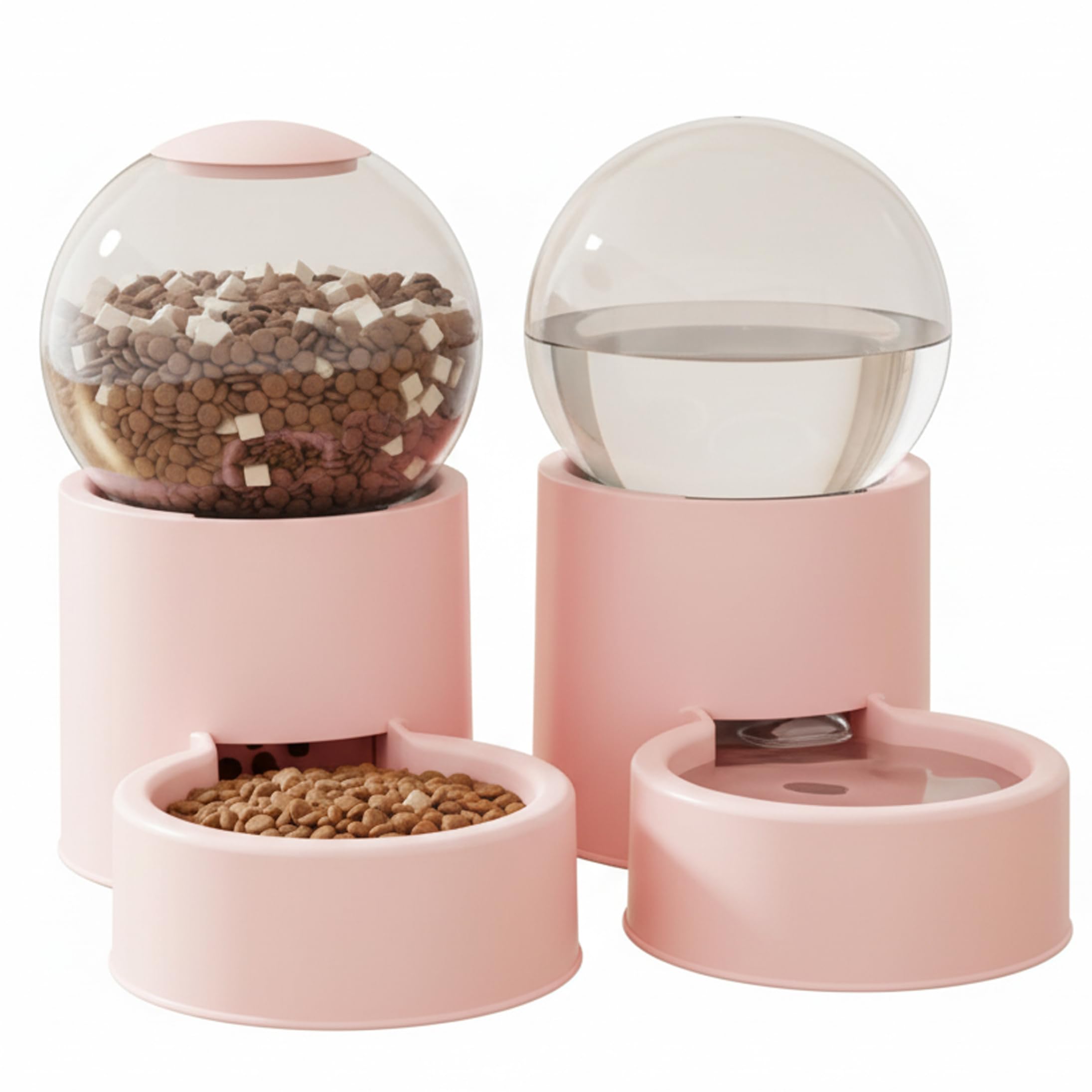 Fontaine à eau pour chats et distributeur de nourriture pour animaux capsule spatiale