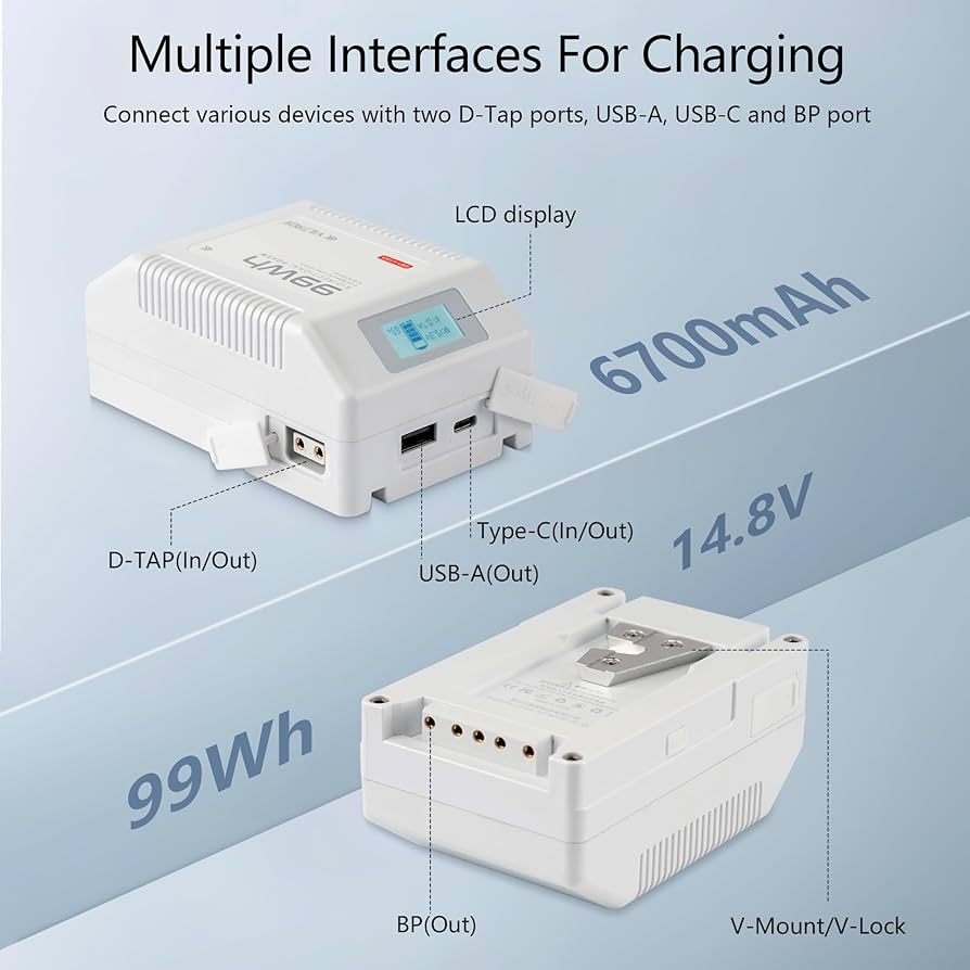 その他 CITVORK V Mount Battery 229Wh Amazon.com: CITYORK Mini V Mount Battery 229Wh/ 15500mAh