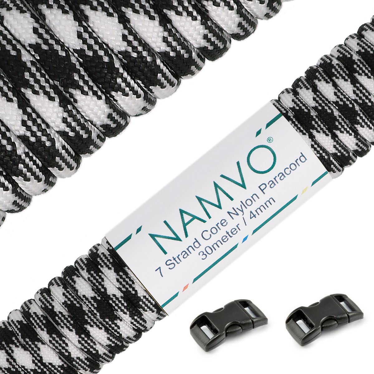 Namvo 550 Paracord Mil Spec Type III 7 Strand Parachute Cord Total Length 100ft/30 Meters Spots/Stripes/Camouflage — view 30