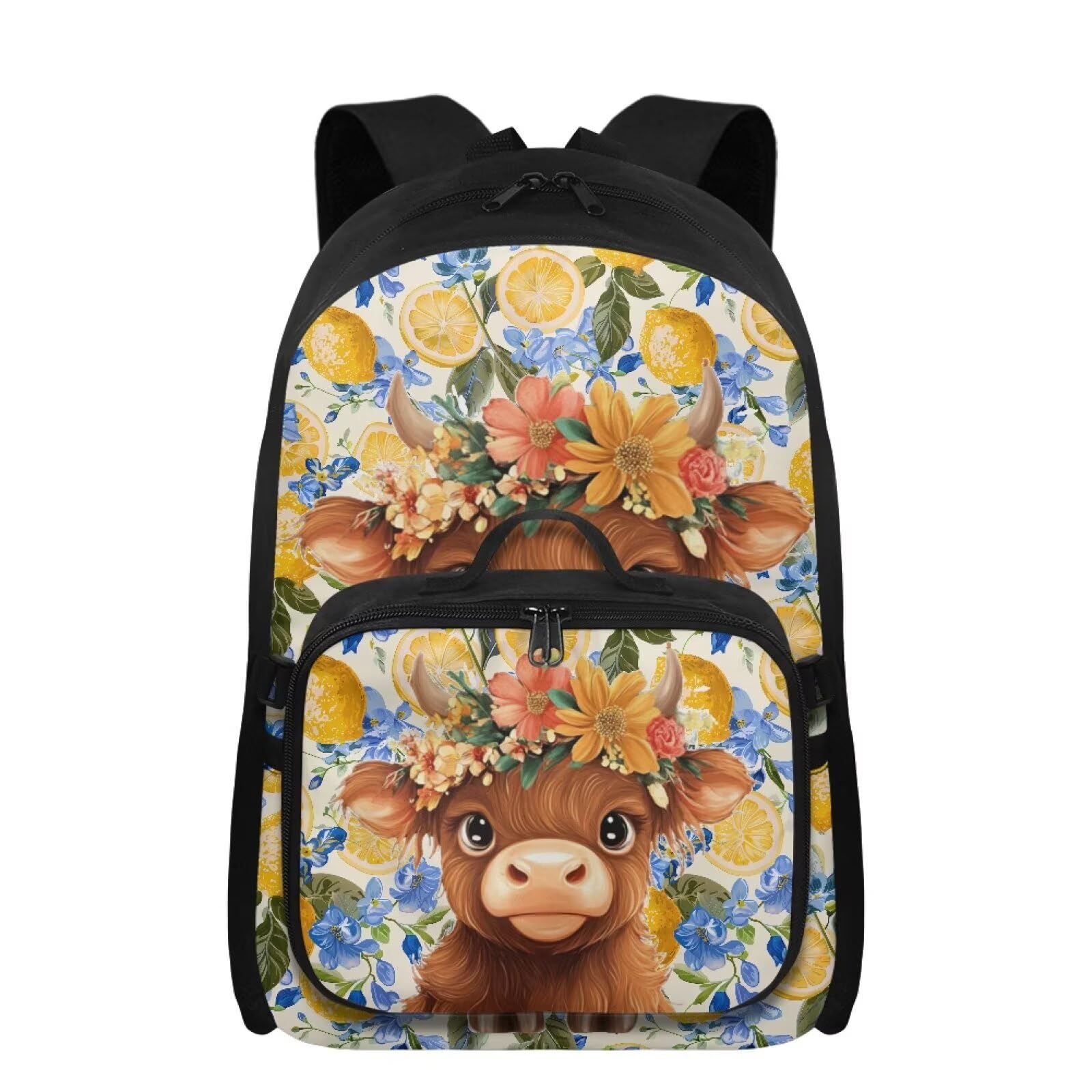 Cute Backpack With Lunch Box Kids Girls Insulated Leakproof Lunch Box School Bag Combo Adjustable Padded Straps
