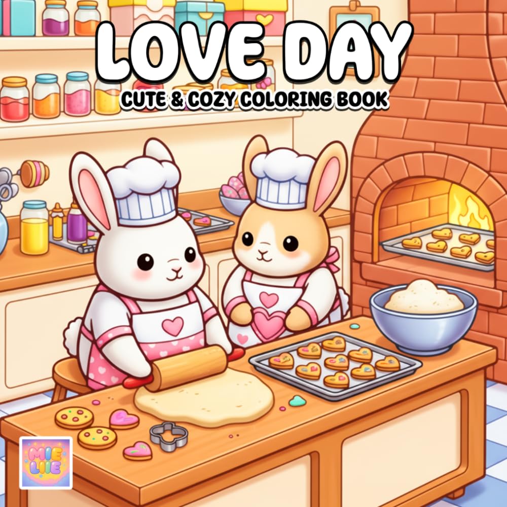 Love Day Coloring Book: Cute Romantic Adventures, Whimsical Everyday Love, and Charming Cozy Vibes