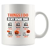 Panvola Things I Do In My Spare Time Chess Gifts Chess Player Coach Chess Lover Dad Boyfriend Husband Brother Ceramic Mug 11 oz White