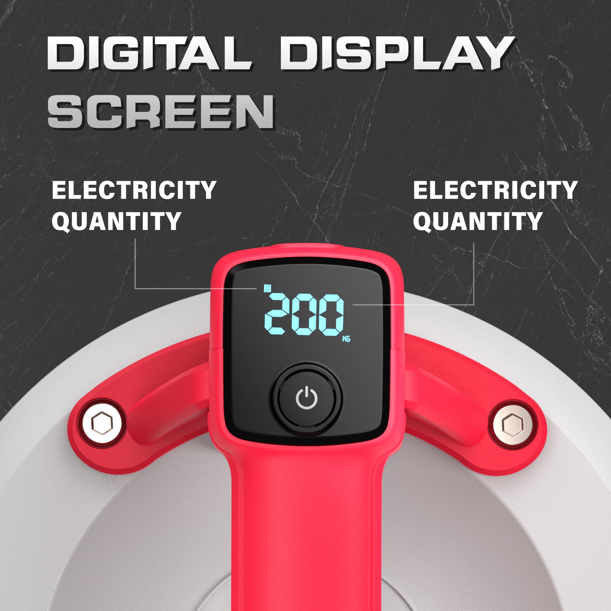SHIJING Ventosa eléctrica para vidrio, ventosas de pantalla digital de 8 pulgadas, absorción automática de vacío, ventosa motorizada digital