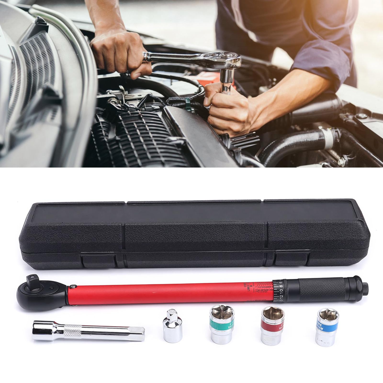 Herramienta de mano galvanizada de acero al carbono para reparación mecánica automotriz, fácil de usar en espacios reducidos, herramienta de mano automotriz