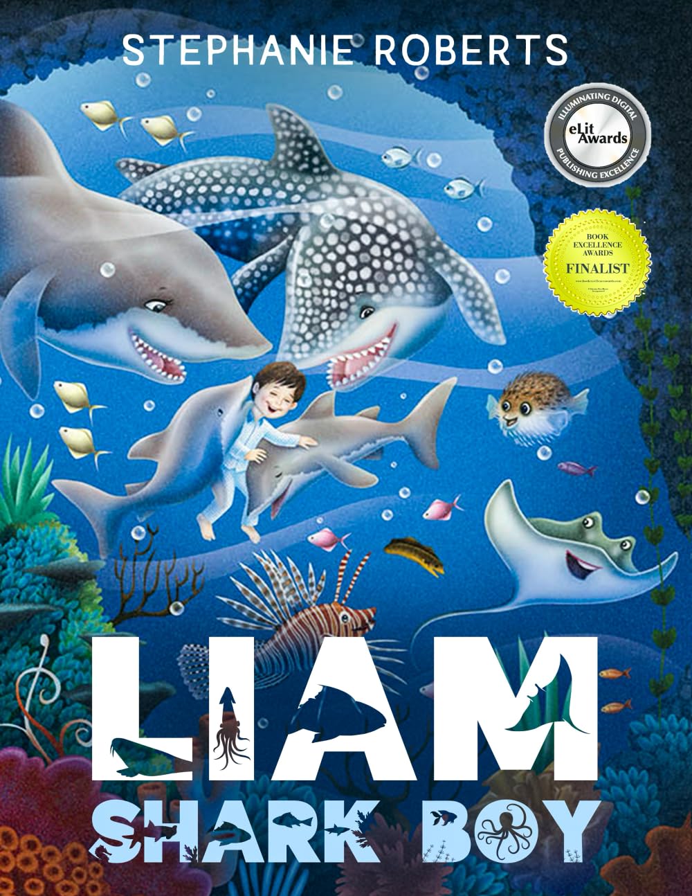 Liam Shark Boy: Fantasy Adventure (Kids Illustrated Books, Children’s Books Ages 4-8, Bedtime Stories, Early Learning, Marine Life, SHARKS)