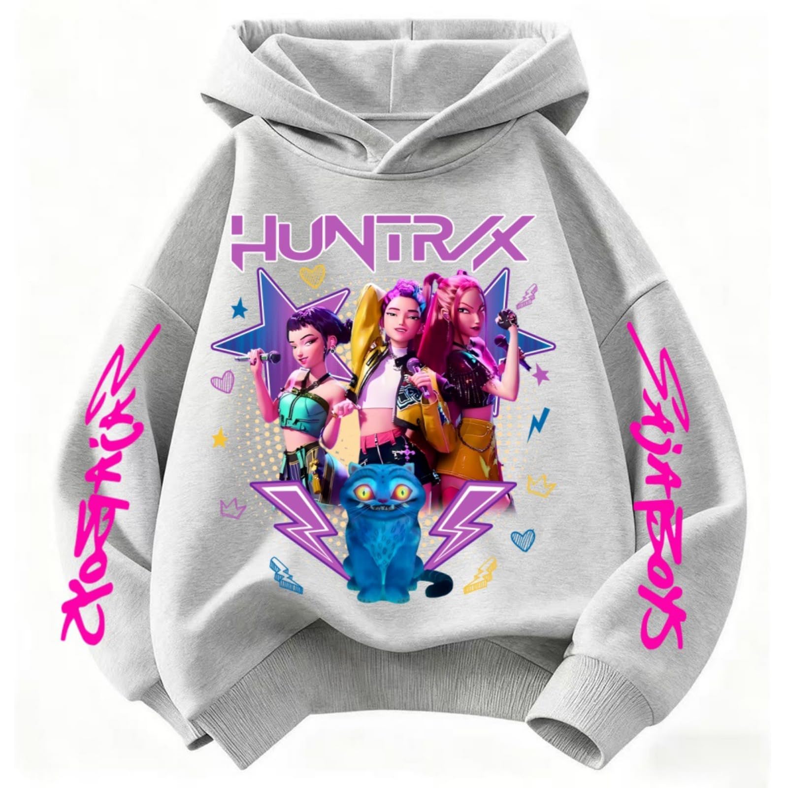 SXMURP K-Pop Hoodie For Girls Teens Trendy Long Sleeve Sweatshirt Graphic Print Cozy Hunters Hoodies — view 16