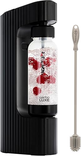 Twenty39 qarbo LUXE - Máquina para hacer agua con gas de metal de alta calidad, carbonatador de bebidas de soda para el hogar, dispensador de