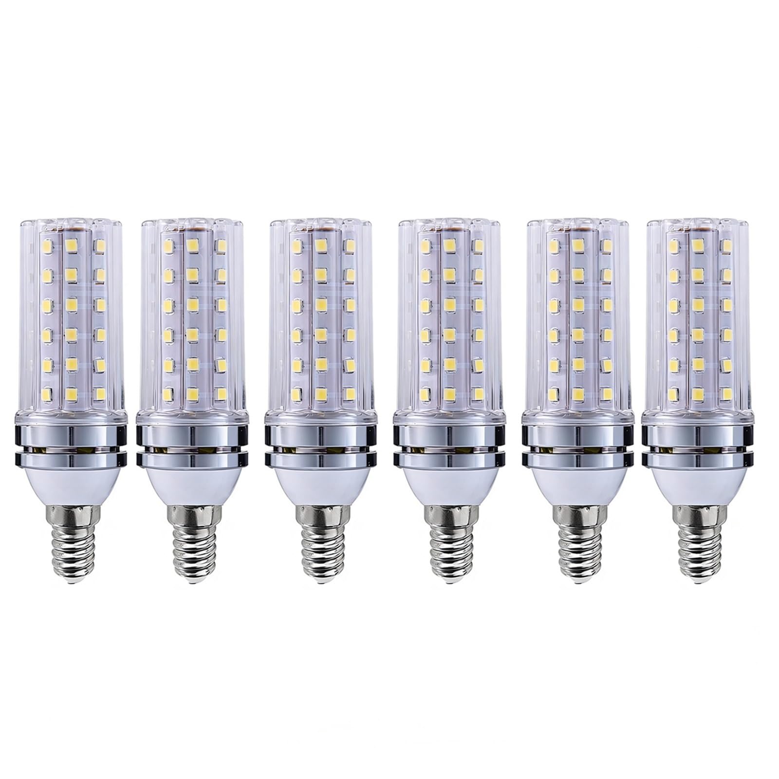 Lampadina LED E14 12W Luce Calda 3000K 1200LM Non Dimmabile Senza Sfarfallio Equivalente 120W Attacco SES Piccolo Edison Per Lampadario Parete Soffitto Tavolo(6 Pack)