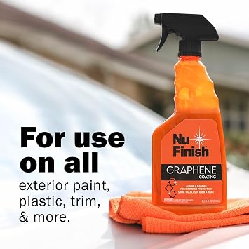 Nu Finish Graphene Coating Spray for exterior surfaces , Graphene + ceramic based technology, 24 Fl Oz