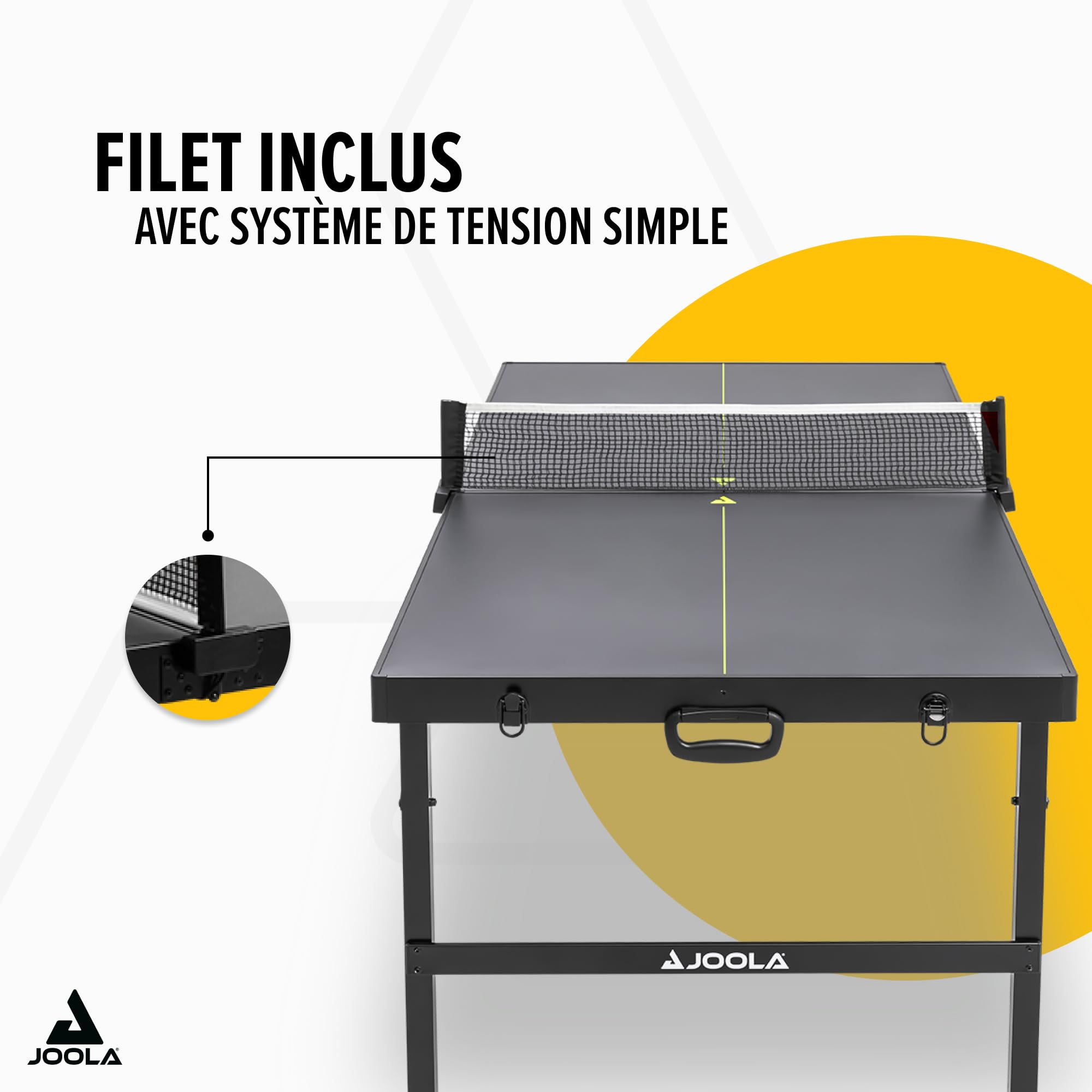 JOOLA Table de ping-Pong FA-X Taille Moyenne Design Valise compacte