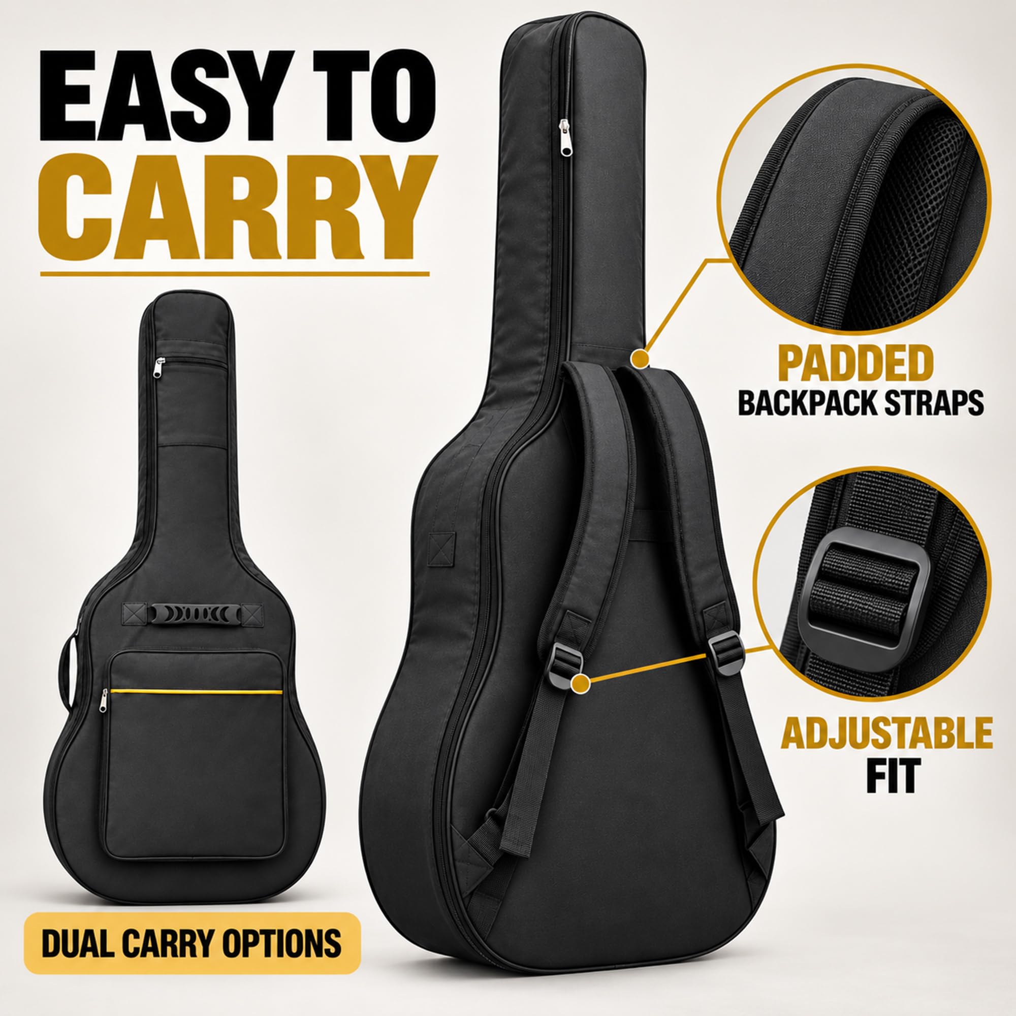Funda Guitarra Acústica para Yamaha FGX730SC 2011–2016