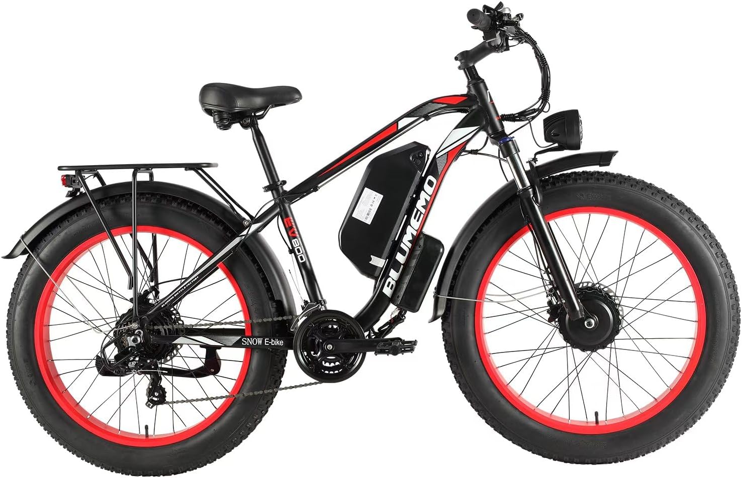 Electric Bike for Adults Peak 3000W, Removable 48V/22AH Battery E-Bike, Max 35Mph,Fat Tire Electric Bicycle 26" 4.0 for Trail Riding/Excursion/Commute 21-Speed Shifting GCC Certified