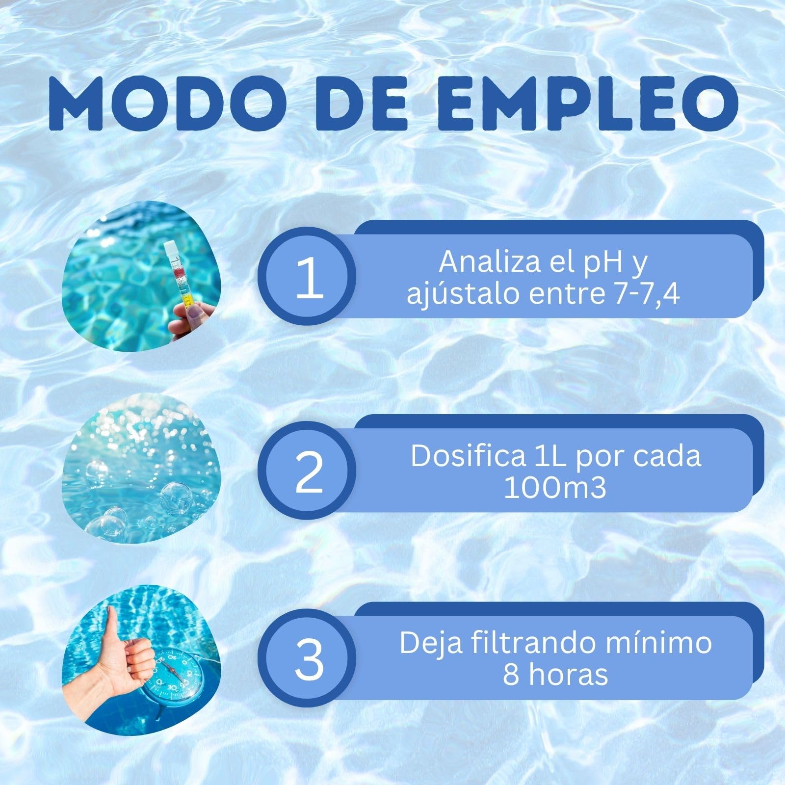 PLANTAWA Floculante Piscina Líquido 5L | Clarificador Agua Turbia Piscina | Mejora Filtración y Agrupa Partículas en fondo | Acción Rápida y Dosificación Precisa | Compatible con Todo Tipo de Piscinas — view 4