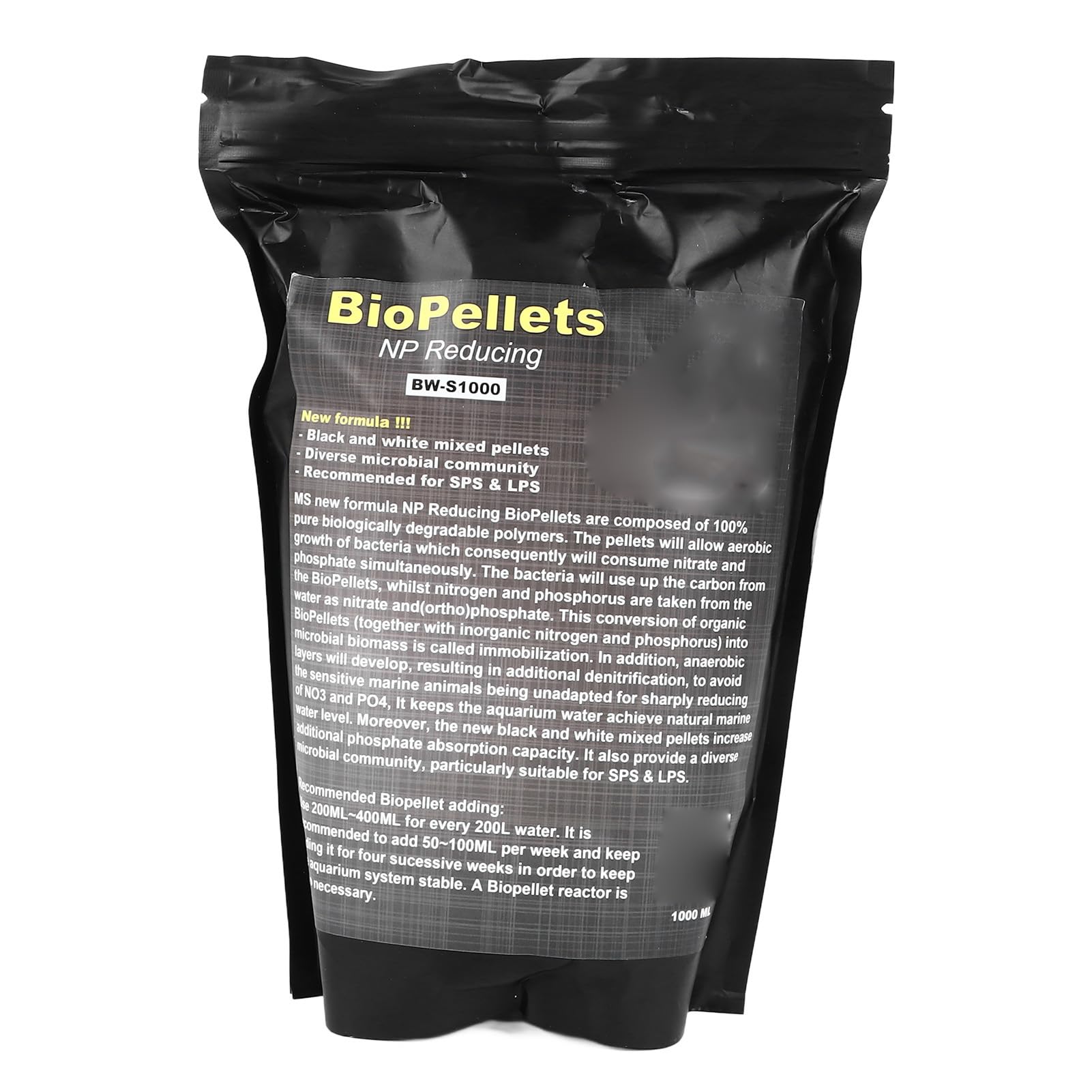 Aquarium-Biofiltermedium Bio-Pellets 500 ml – Hocheffiziente NP-reduzierende Nitrat- und Phosphat-Abbaufilter für Süßwasser-, Meerwasser-, Fisch- und Teichaquarien –