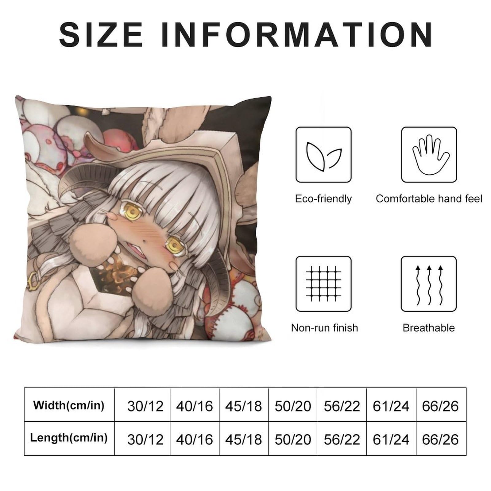 Amazon｜抱き枕カバー 2枚セット メイドインアビス ナナチ 枕カバー