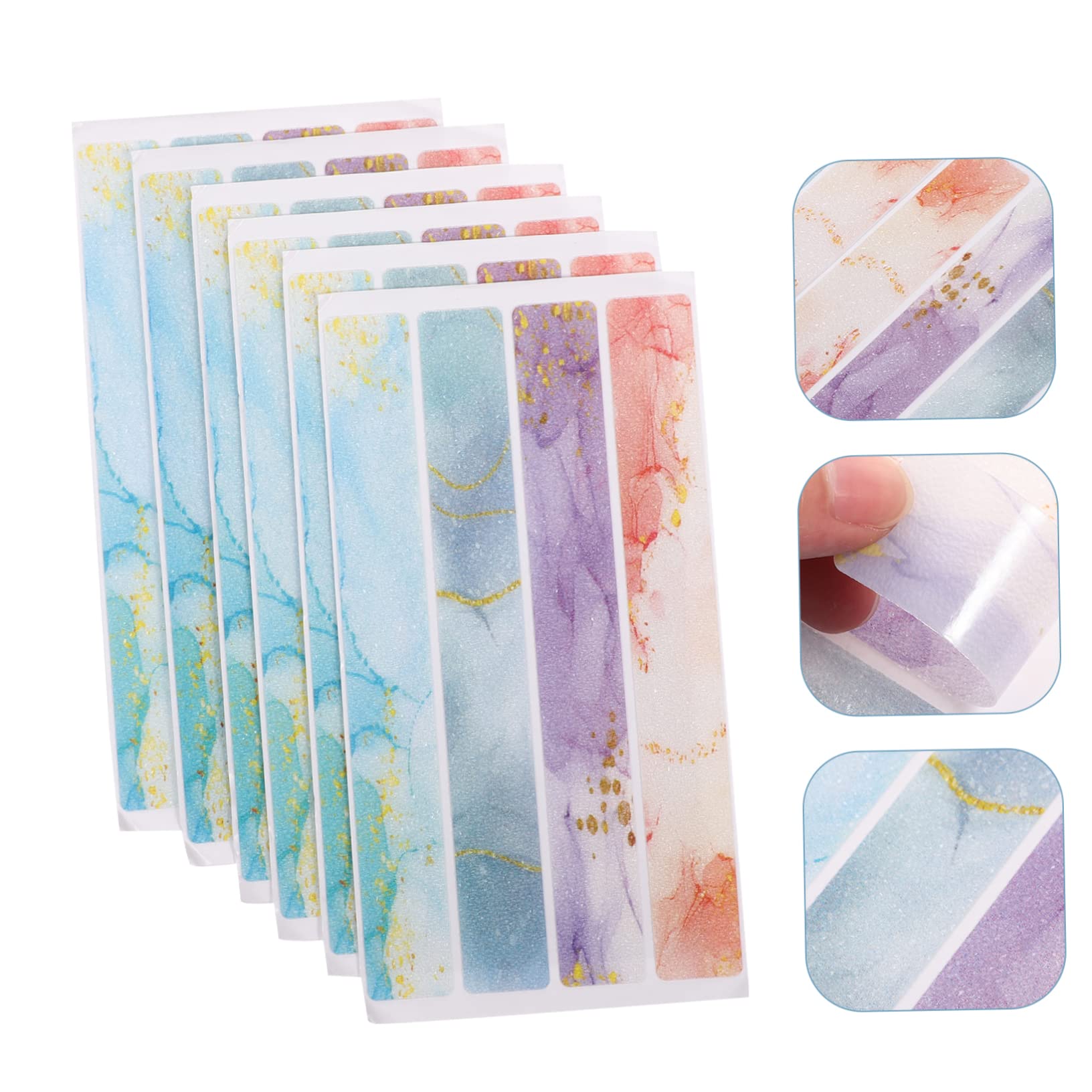 Alipis 72 Piezas Tira Antideslizante De La Bañera Vinilo Decorativo para Bañera Ducha Bañera Pegatinas Cinta Anti-bañera contra El Baño Pegatinas Anti-Pegatinas Tira De Pedales Piso Peva