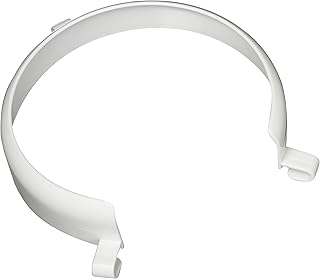 Homecraft Plastic Plate Guard, Polyethylene, 9-11" Diameter & 1-1/8" High, Universal Guard Will Attach to All Standard Dinner Plates, Keeps Food on Dish for Clean & Mess-Free Dining, Easy to Clip On