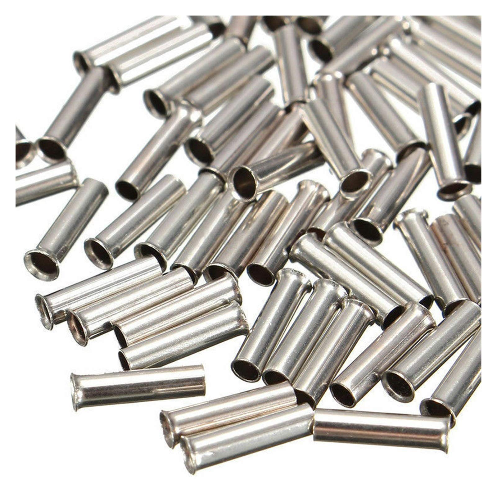 50 szt. ocynowany materiał miedziany nieizolowany zacisk 0,5 mm do 16 mm złącze zaciskowe kabla z kablem końcowym drutu tulejkowego (kolor: 1,0 mm2)