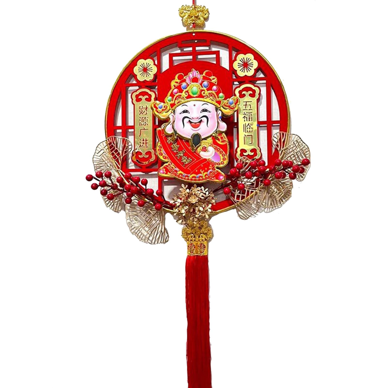 IWOMA Chinese New Years Decorations 2024 Dragon Wall/Door 3D Hanging Ornaments New Year Party Supplies, Shaking His Head the