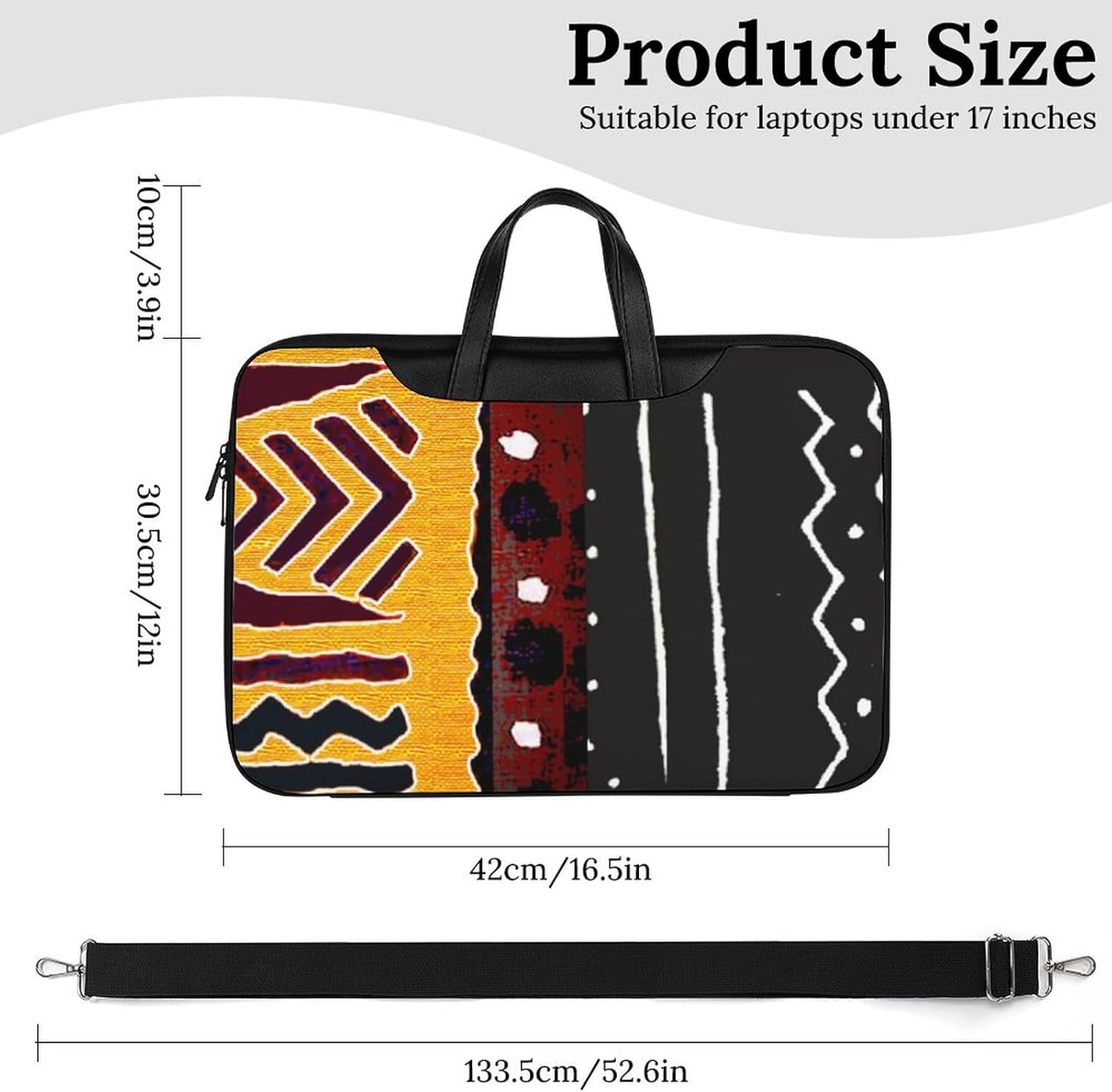 Cute AutismAwareness Portable Leather Laptop Bag