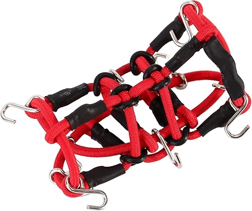 Miniatura 5 de INJORA Red de equipaje de techo RC con ganchos para 118 TRX4M Axial SCX24 C10 JLU Gladiator Bronco Piezas de actualización 118 TRX4M 124 RC