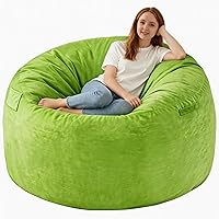Vista 16 de Silla de Puf de 3 pies, Sillas de Puf Cómodas con Relleno de Espuma Viscoelástica, Sofá de Puf Esponjoso con Funda de Terciopelo Holandés, Sillas