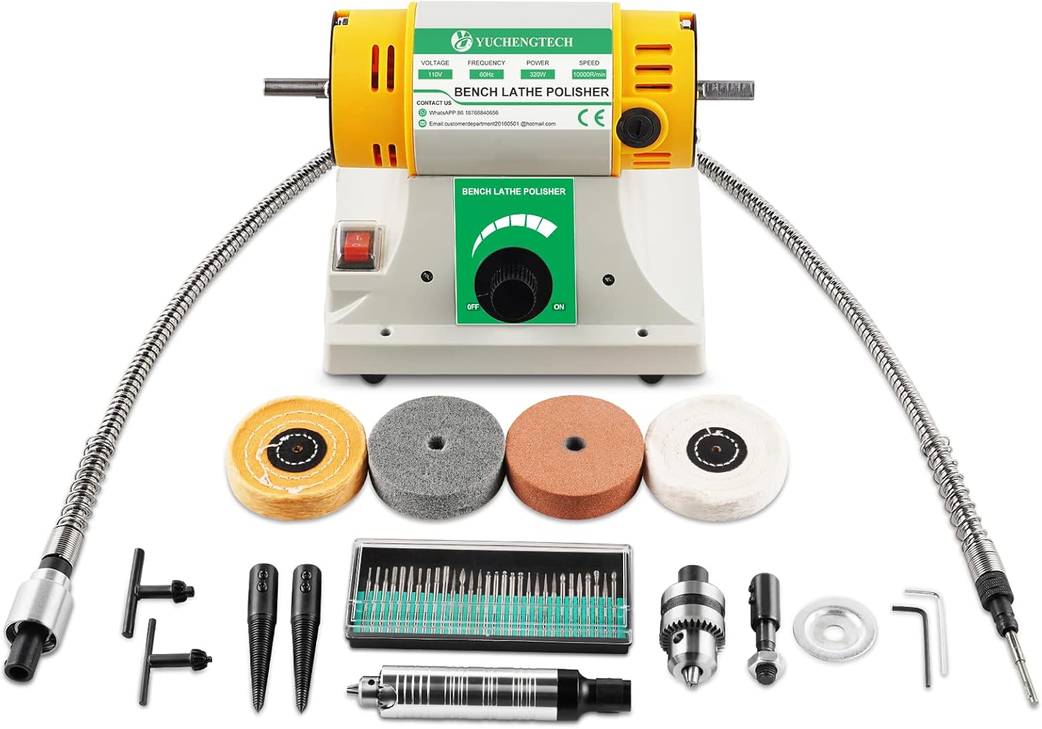 Bench Buffer Polisher Jewelry Polisher Polishing Machine